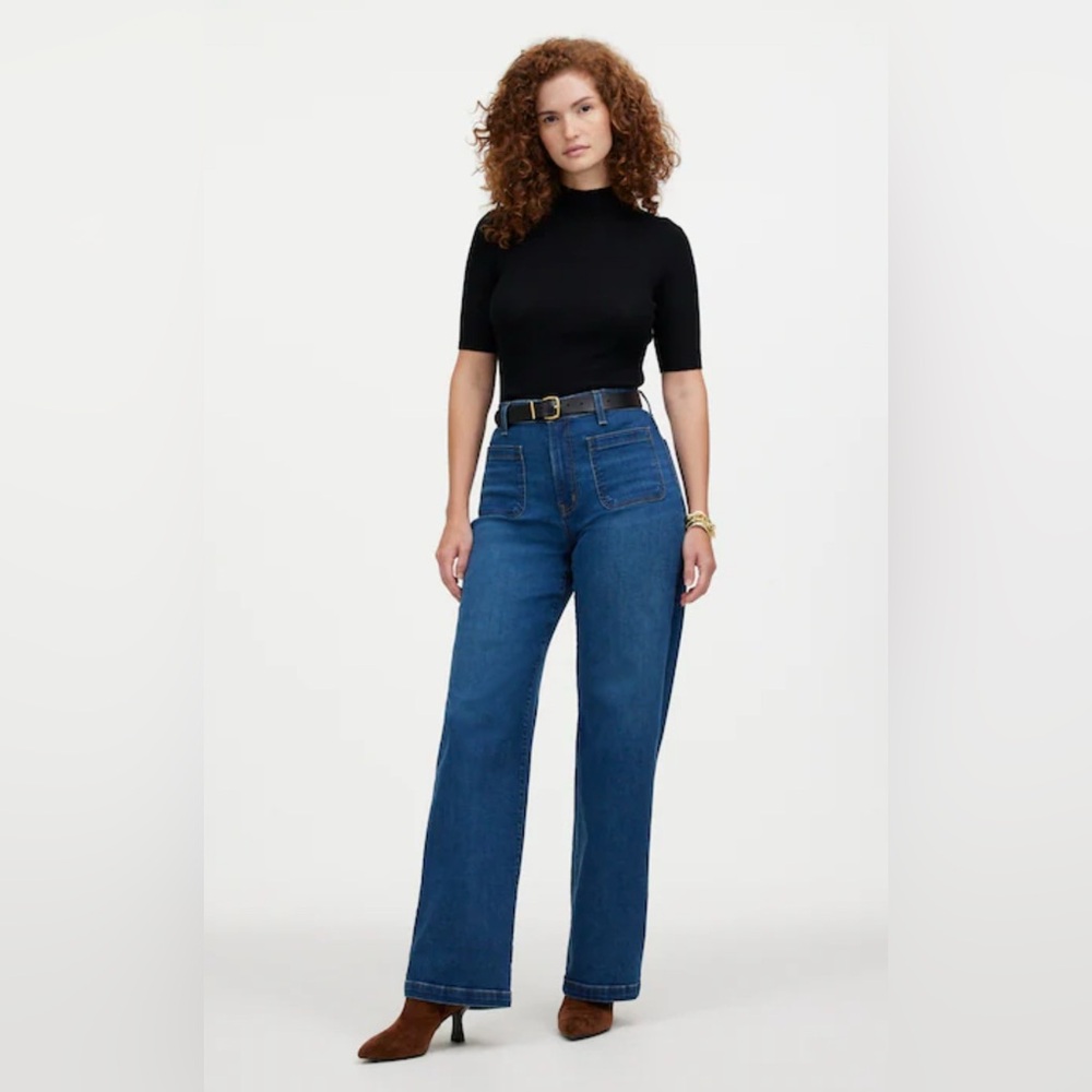 Madewell the Curvy Emmett Wide Leg Jean